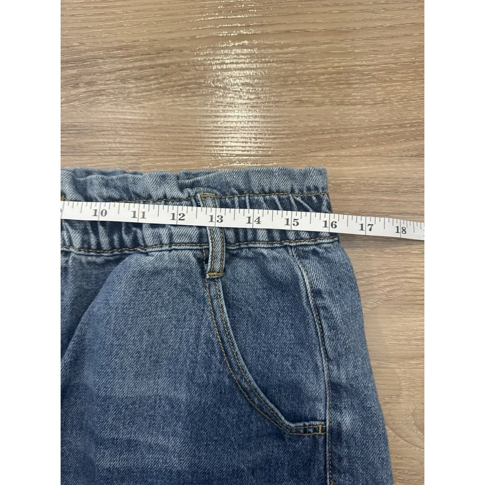 BDG Urban Outfitters High Rise Pull-On Mom Shorts Denim XL Boho Casual - Picture 3 of 5